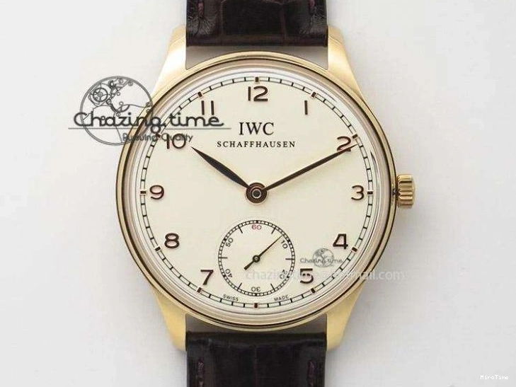 MIROTIME 0301 Portuguese Chrono RG IW371415 ZF 1:1 Best Edition Black Dial On Black Leather Strap A79350 (Slim Movement) FashionForward 7264